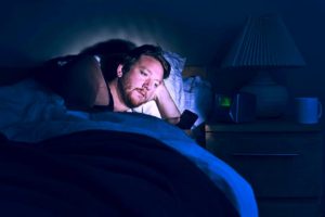 Reading the phone at night