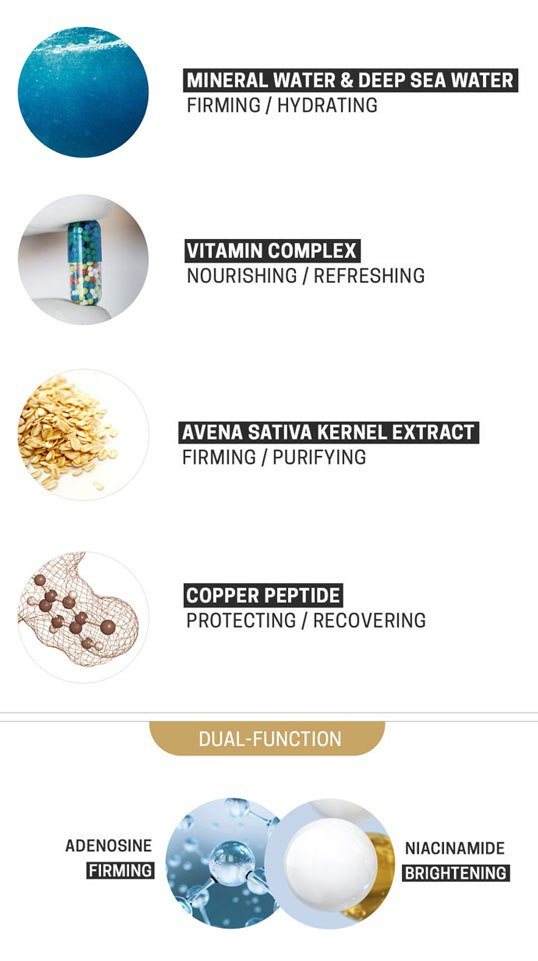 Main ingredients of the Banobagi Vita Cocktail Foil Mask Age